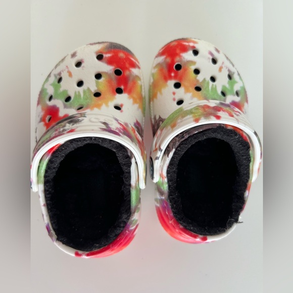 CROCS Toddler Fleece/Fur/Fuzzy lined shoes 5C - Picture 7 of 11